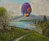 Uwe Henneken, "Vanguard #1606", 2009, Öl auf Leinwand
