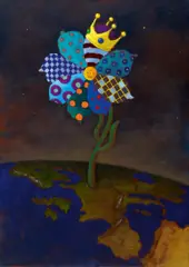 "S.I.E." by Uwe Henneken, 2010, Öl auf Leinwand, sold Oct 2020