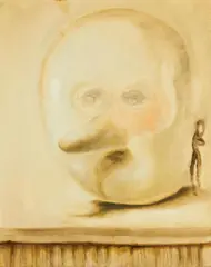 "Pomeranz" by Benedikt Hipp, 2013, Öl auf Holz, sold Oct 2019
