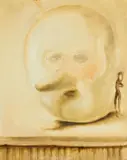 Benedikt Hipp, "Pomeranz", 2013, Öl auf Holz