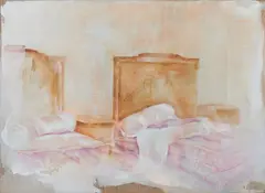 Fides Becker, "Hotel Rousseau", 2009, Acryl und Eitempera auf Leinwand