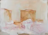Fides Becker, "Hotel Rousseau", 2009, Acryl und Eitempera auf Leinwand