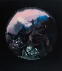 Kurt Hofmann, Lunette #1, 2010, Acryl auf Leinwand