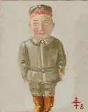 Feodora Hohenlohe-Oehringen, "Kleiner Mann", 2008, Öl auf Leinwand
