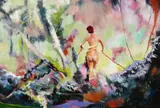 Nicolai Huch, "Immer geradeaus", 2011, Öl auf Leinwand