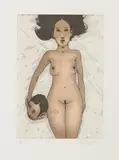 Johannes Hüppi, Salome, 2011, Aquatintaradierung auf Bütten