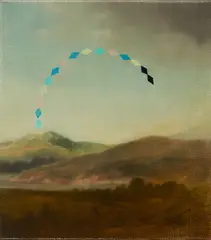 Anna Hughes, "Arc", 2011, Öl auf Leinwand