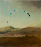Anna Hughes, "Arc", 2011, Öl auf Leinwand