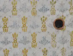 Catherine Hughes, Yellow Wallpaper, Öl auf Holz