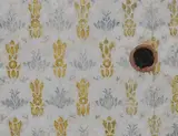 Catherine Hughes, Yellow Wallpaper, Öl auf Holz