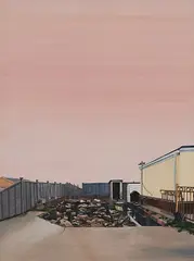 Catherine Hughes, Site, 2008, Öl auf Spanholzplatte