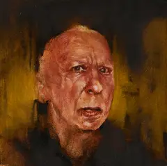 Guido Alfs, Immendorf, 2011, Öl auf Holz