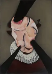 Michal Jankowski, Blow Job (Tluszcs), 2013, Collage und Öl auf Leinwand