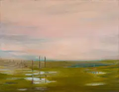 Friederike Jokisch, Land, 2011, Öl und Ölpastell auf Leinwand