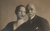 Sabrina Jung, Masken #57 Amira und Amir, 2010, Collage