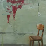 Ruprecht von Kaufmann, Stuhl, 2007, Öl, Wachs und Pigment auf Holz
