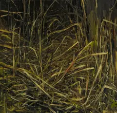 Kai Klahre, "Überwachsen", 2011, Öl auf Aluminium