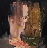 Kai Klahre, "Seher", 2012, Öl auf Aluminium