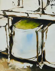 Kai Klahre, "Eine Tonne und mehr", 2012, Öl auf Aluminium