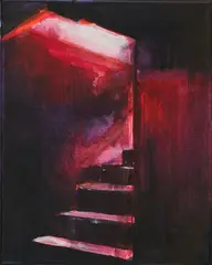 Robert Klümpen, Stairway to Hell, 2009, Mischtechnik auf Leinwand