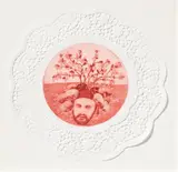 Christoph Knecht, Al Zarqawi Kartoffeln, 2007, Farbaquatintaradierung auf Tortenspitze