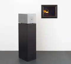Matej Košir, Nach Cornelis Gerritsz. Decker: Die Schmiede, 2009, C-Print und Metallbox auf schwarzem Sockel