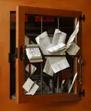 Matej Košir, Cornelius N. Gysbrechts: Trompe-L'oeil eines geöffneten Wandschranks (Nr. 8), 2008, C-Print