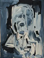 Oliver Kossack, "Captain Marvel fading in (No Party Painting #1)", 2010, Öl auf Leinwand