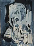 Oliver Kossack, "Captain Marvel fading in (No Party Painting #1)", 2010, Öl auf Leinwand
