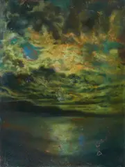 "used natur" by Beza, 2014, Öl und Lack auf Holz, sold Oct 2020