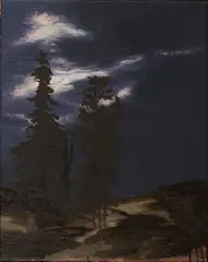 Ludwig Kreutzer, "Welle d. Nacht", 2009, Öl auf Leinwand