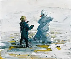 Sven Kroner, "Moritz", 2008, Acryl auf Nessel