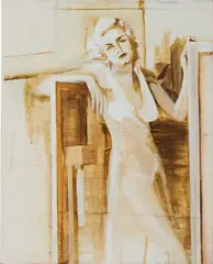 Marianna Krüger, Jean Harlow, 2008, Öl und Acryl auf Leinwand