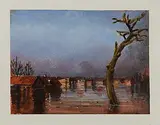Markus Matthias Krüger, "Studie zu 'Überschwemmtes Dorf'"