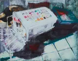 Paweł Książek, "N.N. 51", 2009, Öl auf Leinen