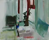 Stefan Kübler, "Stillgelegte Medien", 2009, Acryl auf Leinwand