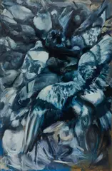 "Krakauer Tauben" by Beza, 2005, Öl auf Leinwand, sold Apr 2020