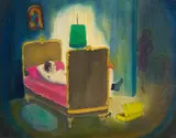 Corinne von Lebusa, "Roomservice", 2010, Mischtechnik auf Karton