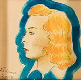 Corinne von Lebusa, "Nicole", 2009, Mischtechnik auf Karton
