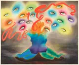 Corinne von Lebusa, "guards of enigma", 2012, Mischtechnik auf Maltafel