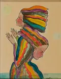 Corinne von Lebusa, "Harbinger", 2012, Mischtechnik auf Karton