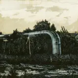 Roman Lipski, "Ohne Titel" (Rohr), 2007, Acryl auf Leinwand