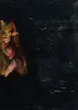 Martin Lütke, "Yorkshire terrier", 2007, Öl und Dammar auf collagiertem Papier