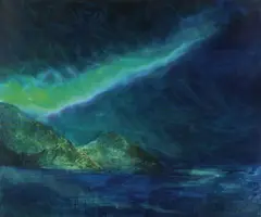 Kai Luther, "Nordlys", 2011, Öl auf Leinwand