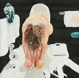 Beza, "Memento mori (Toilettenkultur)" und "Memento mori" (2-teiliges Konvolut), 2006, Öl auf Spiegel