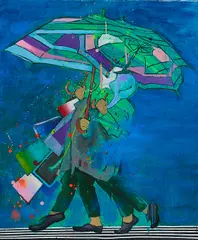 Christian Achenbach, "Little sister of sister suprimantisti", 2013, Öl auf Leinwand