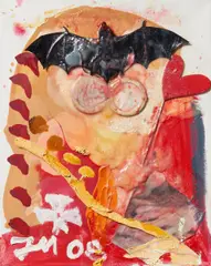 "Love, dein Ding" by Jonathan Meese, 2008, Mischtechnik auf Leinwand, sold Oct 2019