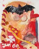 Jonathan Meese, "Love, dein Ding", 2008, Mischtechnik auf Leinwand