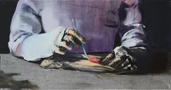 Slice by Sebastian Meschenmoser, 2007, Öl und Acryl auf Leinwand, sold Aug 2020