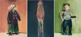 Sebastian Meschenmoser, Bühne 1-2-3 (3-teiliges Werk), 2006, Öl und Acryl auf Leinwand